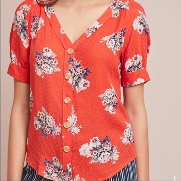 Anthropologie Tops - ANTHROPOLOGIE | MAEVE Hansley floral button down